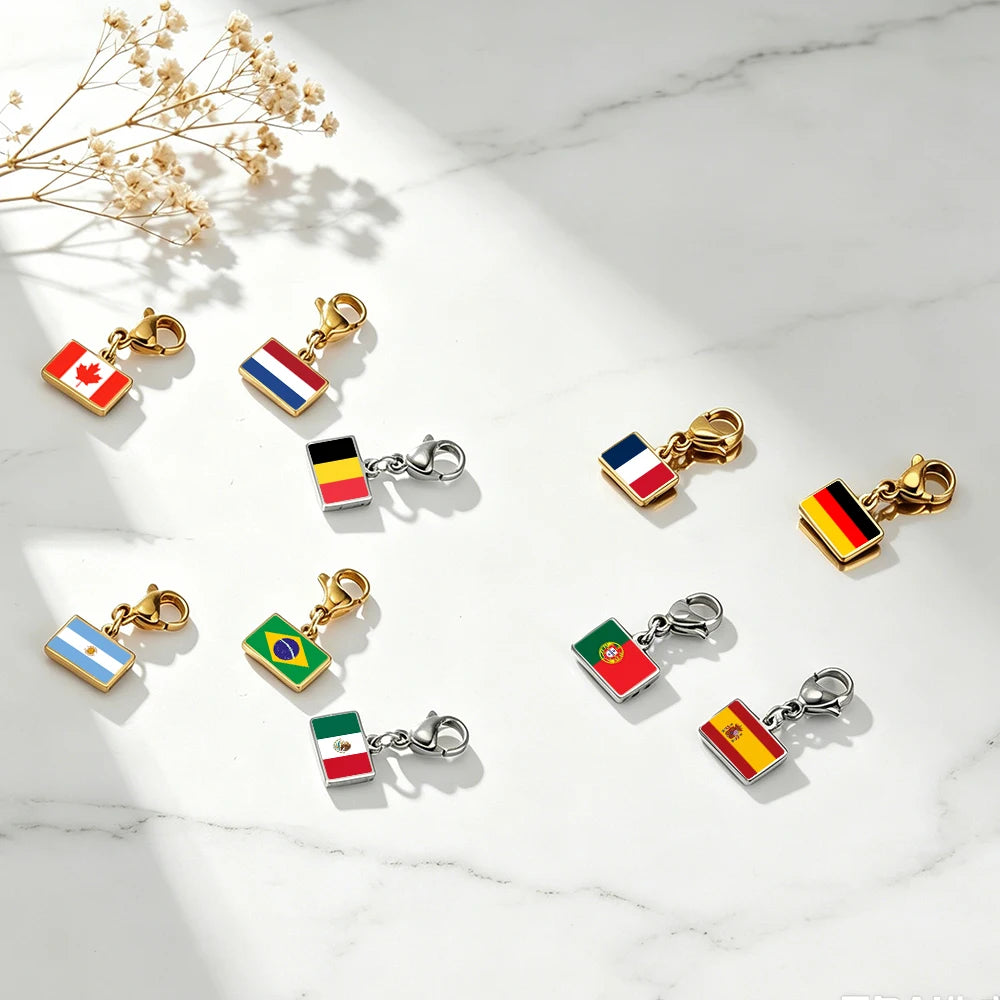 The Passport Charms — Collectible Country Flags