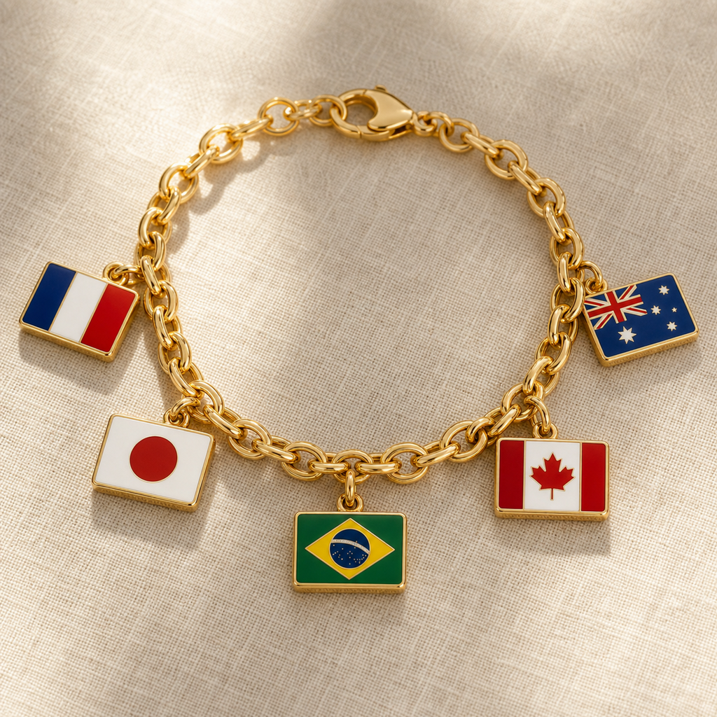 The Nomad Base Chain — Modular Travel Charm Bracelet
