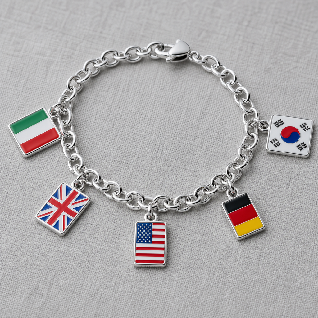 The Nomad Base Chain — Modular Travel Charm Bracelet