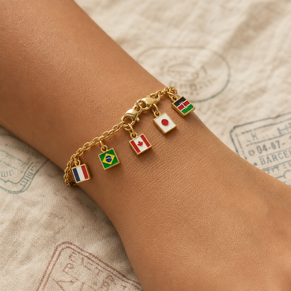 The Nomad Base Chain — Modular Travel Charm Bracelet